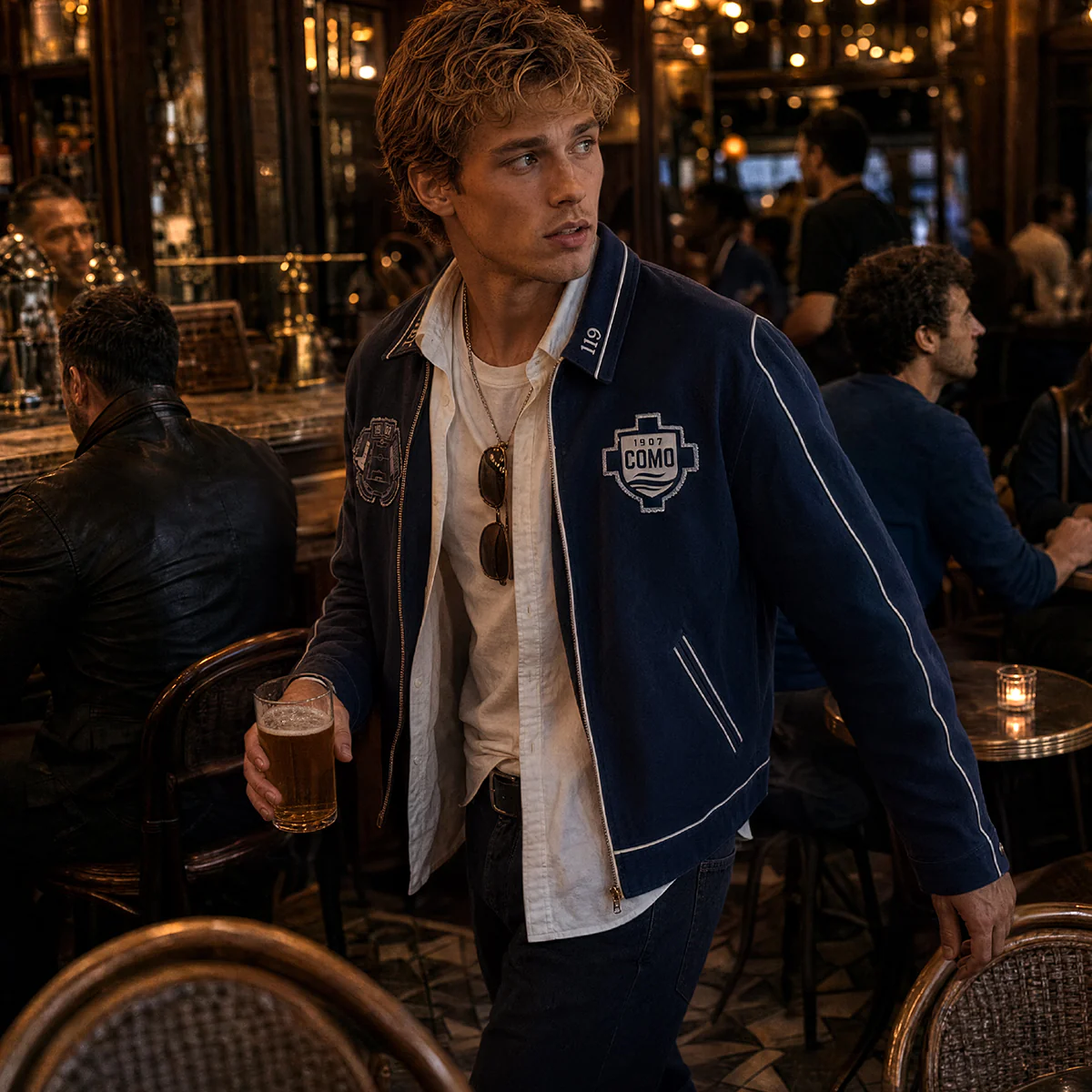Como 1907 119° Anniversario Giacca Navy - Image 8