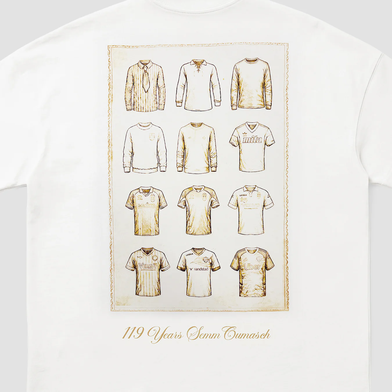 Como 1907 119° Anniversario T-shirt Off White - Image 4