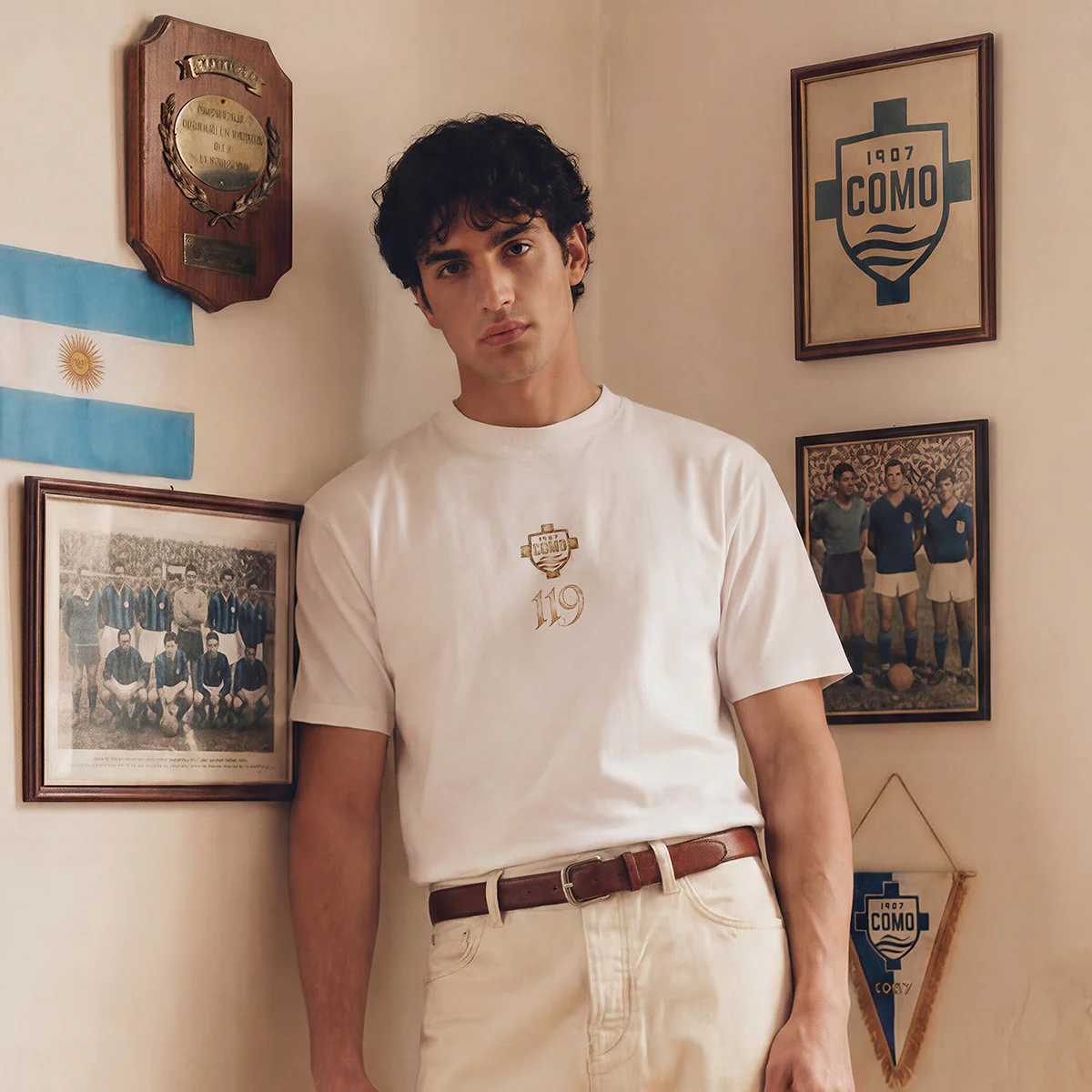 Como 1907 119° Anniversario T-shirt Off White - Image 5