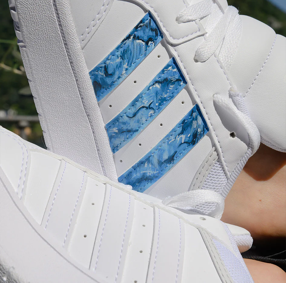 Exclusive Hand-painted Sneakers Adidas x Como - Image 3