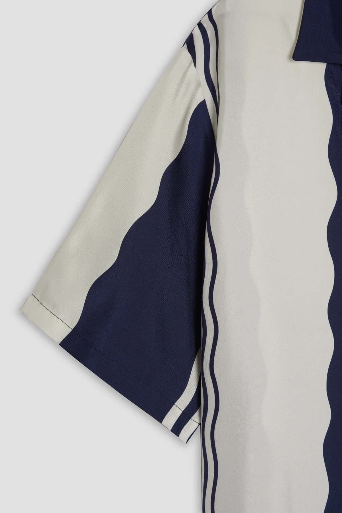 Como Cup Camicia Seta Onde Navy - Image 5